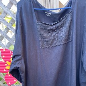 2-Liz & Me tops blue 4X ,black 3 X